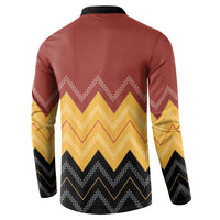 Kaokao Maori Tukutuku Inspired New Zealand Button Sweatshirt