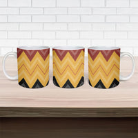 Kaokao Maori Tukutuku Inspired New Zealand Ceramic Mug