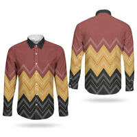 Kaokao Maori Tukutuku Inspired New Zealand Couples Matching Off Shoulder Maxi Dress and Long Sleeve Button Shirt