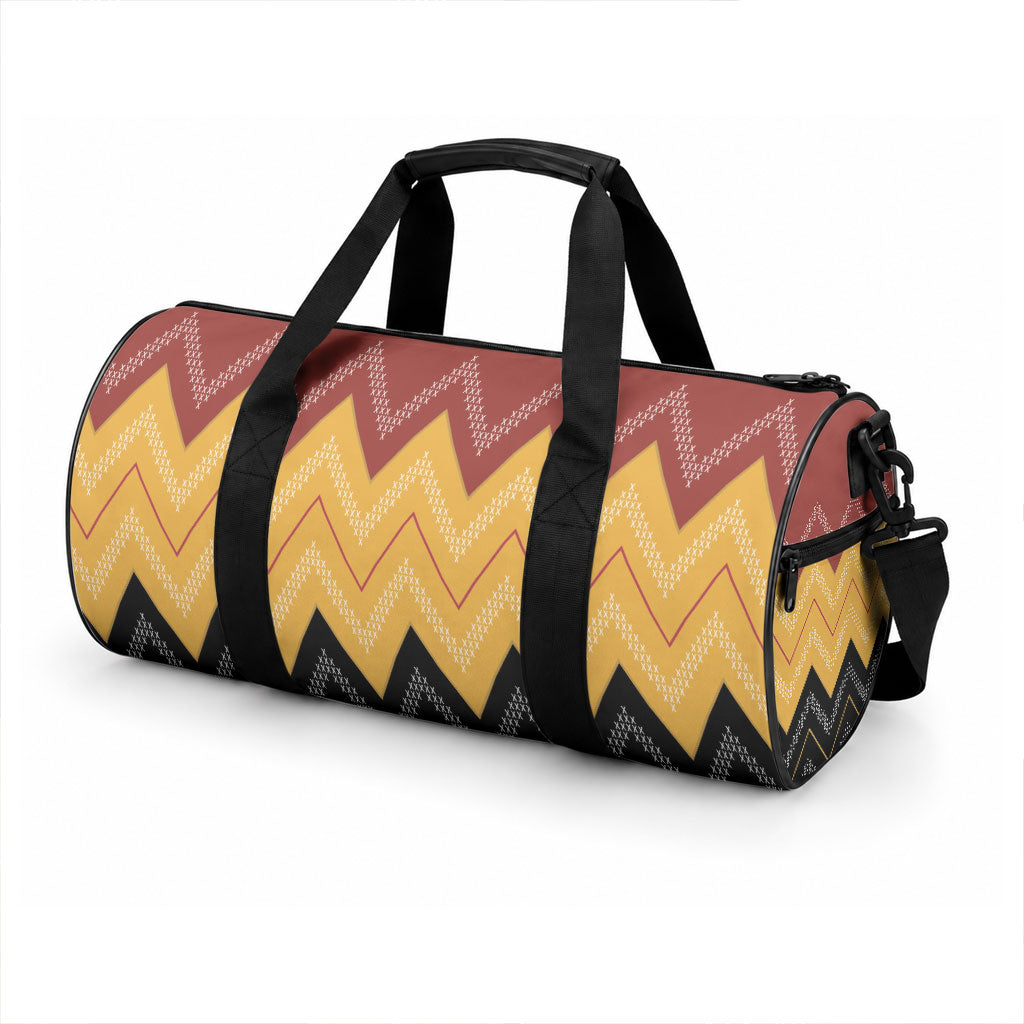 Kaokao Maori Tukutuku Inspired New Zealand Duffle Bag