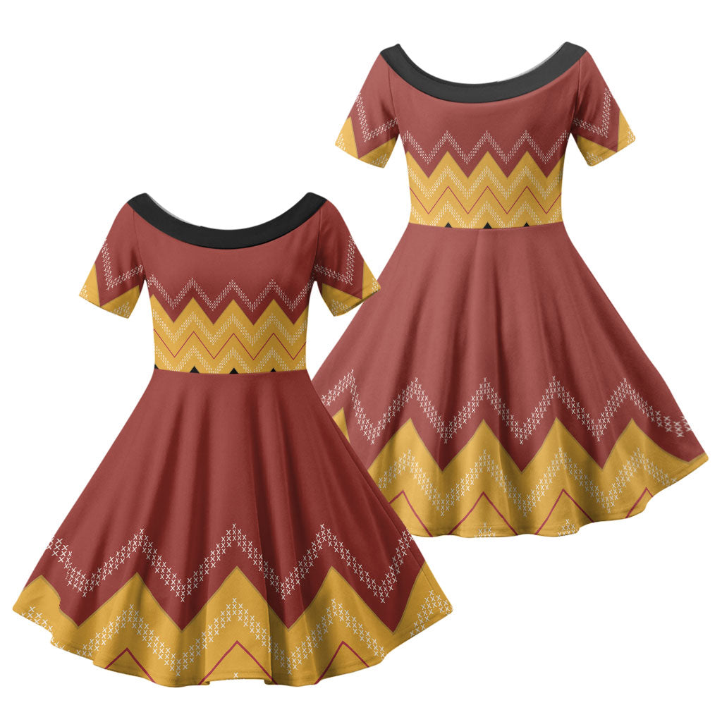 Kaokao Maori Tukutuku Inspired New Zealand Family Matching Tank Maxi Dress and Hawaiian Shirt
