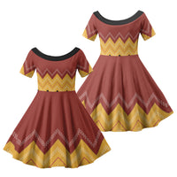 Kaokao Maori Tukutuku Inspired New Zealand Family Matching Tank Maxi Dress and Hawaiian Shirt