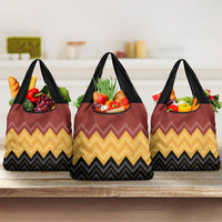 Kaokao Maori Tukutuku Inspired New Zealand Grocery Bag
