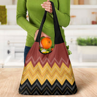 Kaokao Maori Tukutuku Inspired New Zealand Grocery Bag