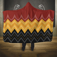 Kaokao Maori Tukutuku Inspired New Zealand Hooded Blanket