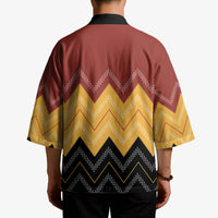 Kaokao Maori Tukutuku Inspired New Zealand Kimono
