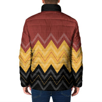 Kaokao Maori Tukutuku Inspired New Zealand Padded Jacket