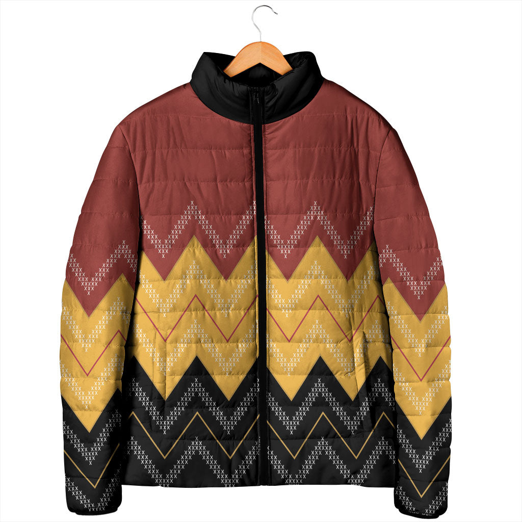 Kaokao Maori Tukutuku Inspired New Zealand Padded Jacket