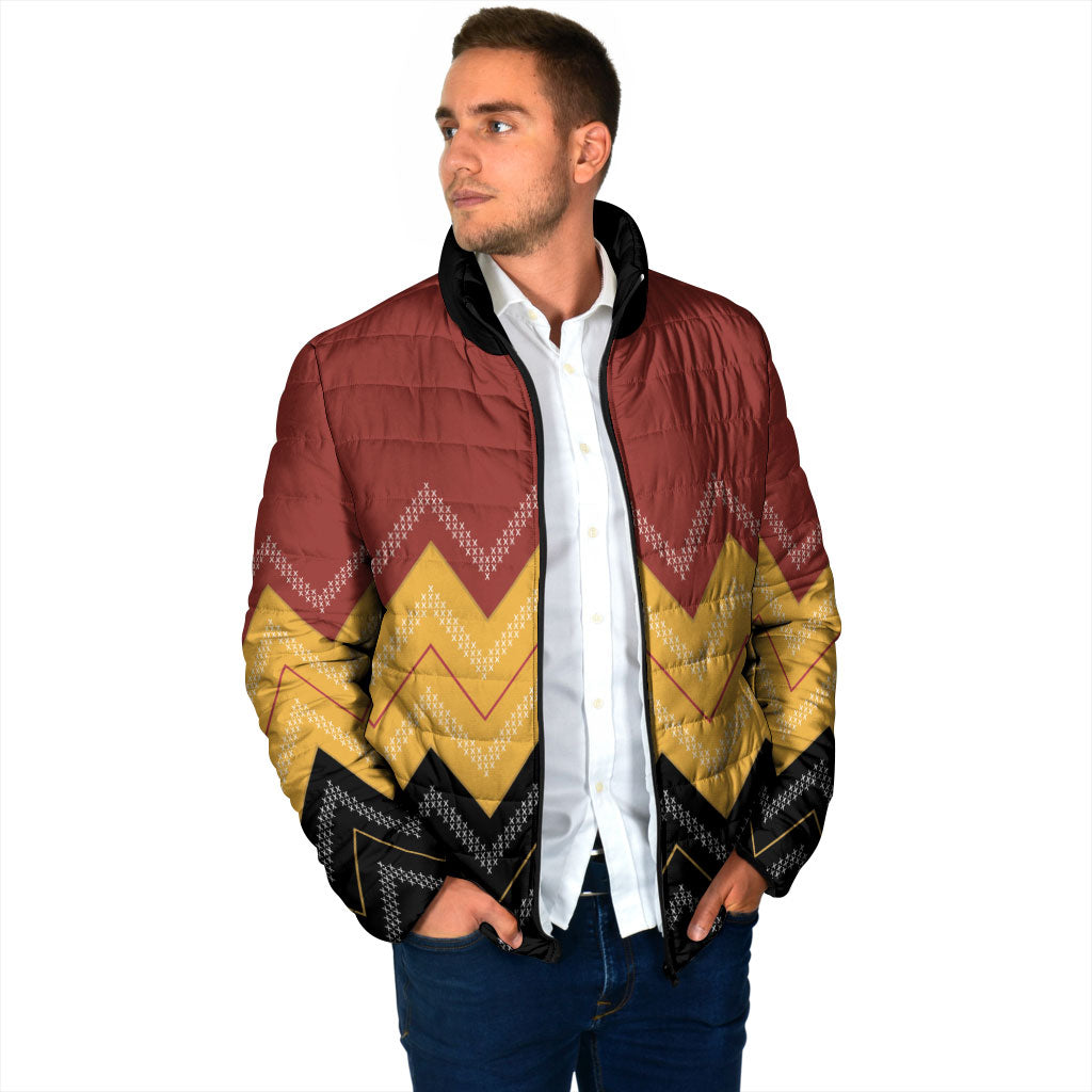 Kaokao Maori Tukutuku Inspired New Zealand Padded Jacket
