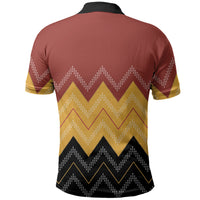 Kaokao Maori Tukutuku Inspired New Zealand Polo Shirt