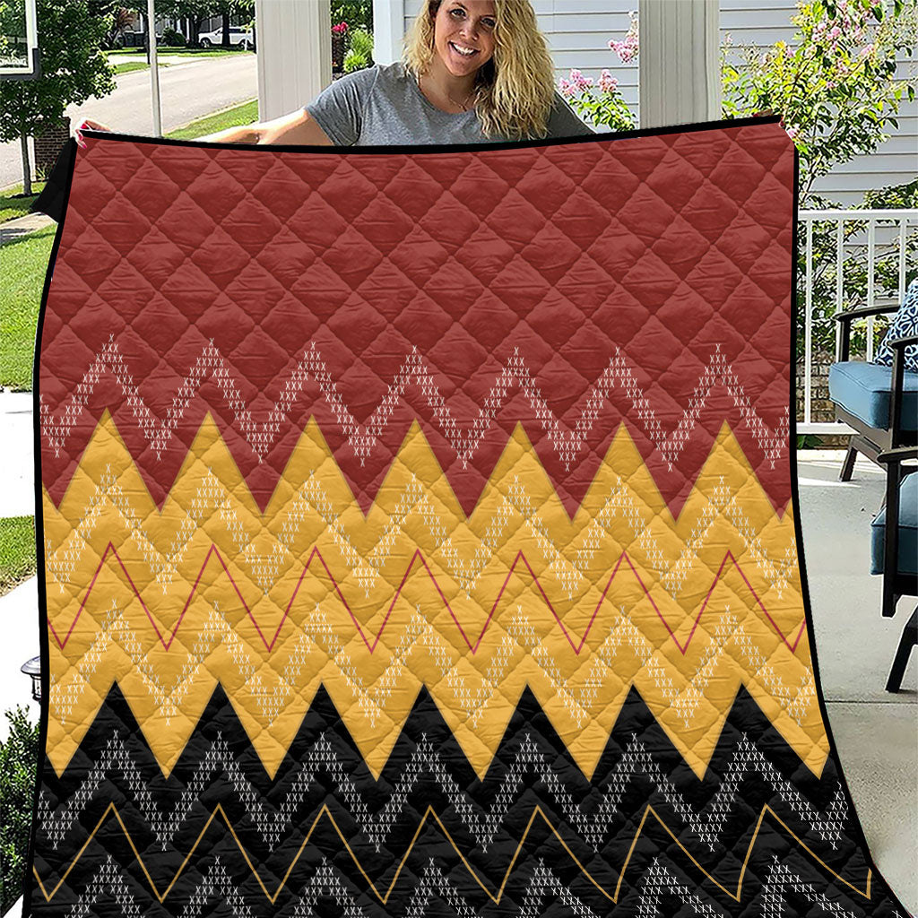 Kaokao Maori Tukutuku Inspired New Zealand Quilt