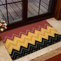 Kaokao Maori Tukutuku Inspired New Zealand Rubber Doormat