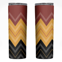 Kaokao Maori Tukutuku Inspired New Zealand Skinny Tumbler