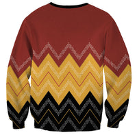 Kaokao Maori Tukutuku Inspired New Zealand Sweatshirt