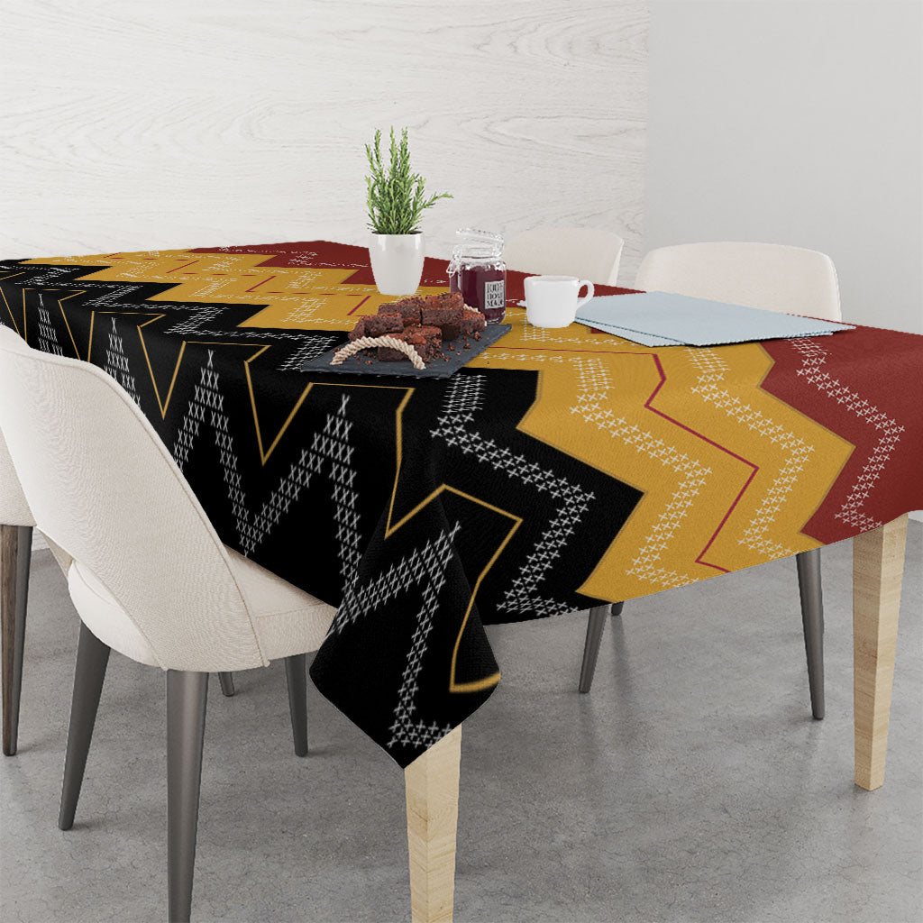 Kaokao Maori Tukutuku Inspired New Zealand Tablecloth