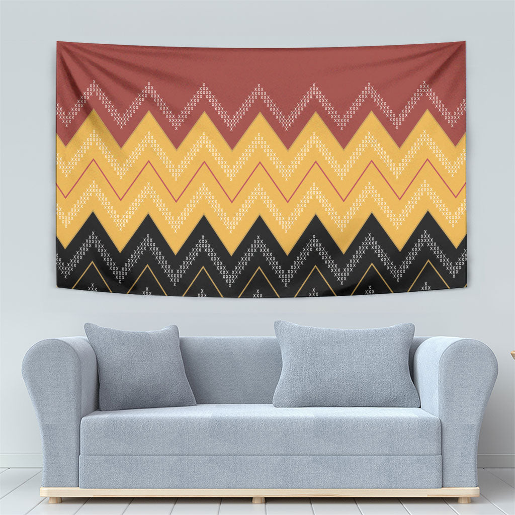 Kaokao Maori Tukutuku Inspired New Zealand Tapestry