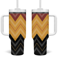 Kaokao Maori Tukutuku Inspired New Zealand Tumbler With Handle