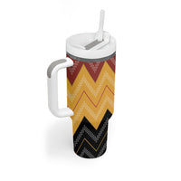Kaokao Maori Tukutuku Inspired New Zealand Tumbler With Handle