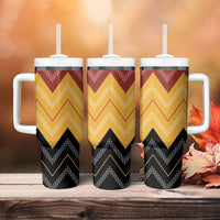 Kaokao Maori Tukutuku Inspired New Zealand Tumbler With Handle