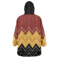 Kaokao Maori Tukutuku Inspired New Zealand Wearable Blanket Hoodie