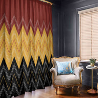 Kaokao Maori Tukutuku Inspired New Zealand Window Curtain