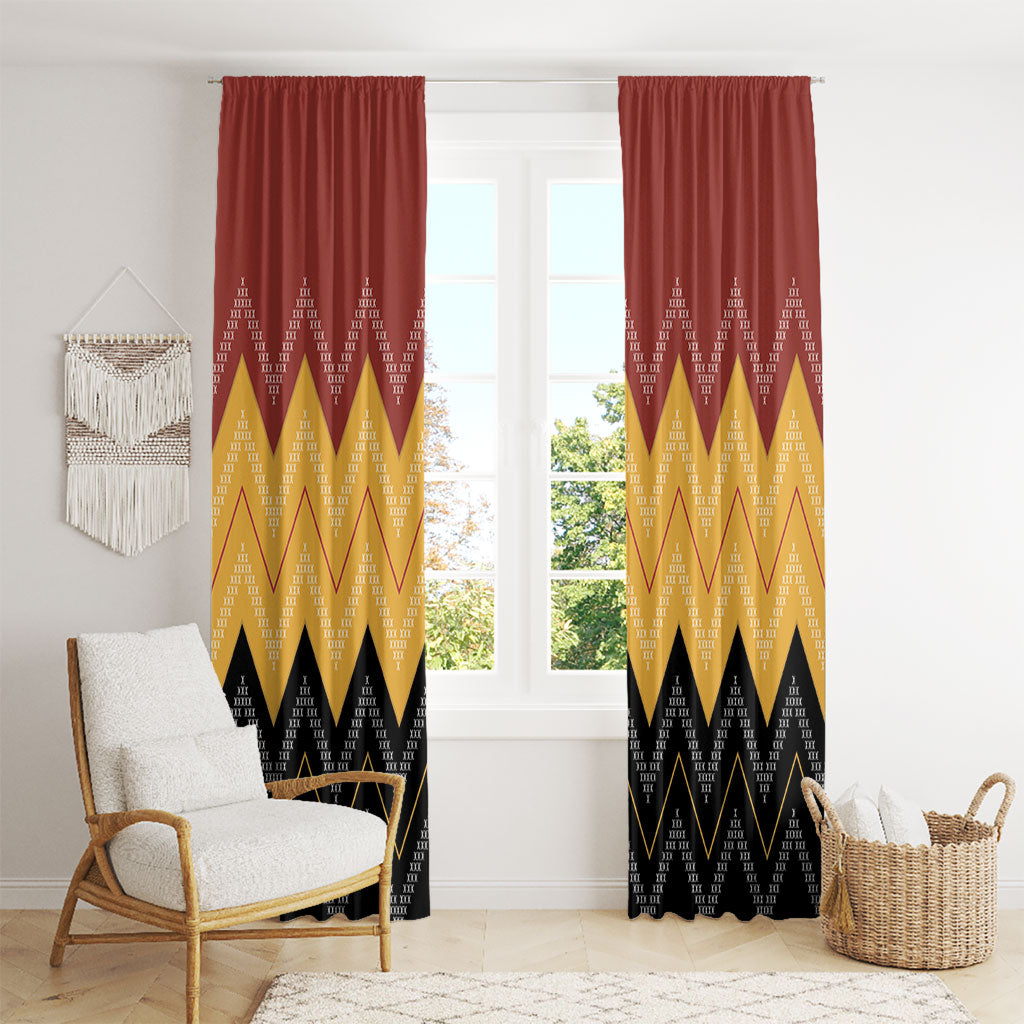 Kaokao Maori Tukutuku Inspired New Zealand Window Curtain