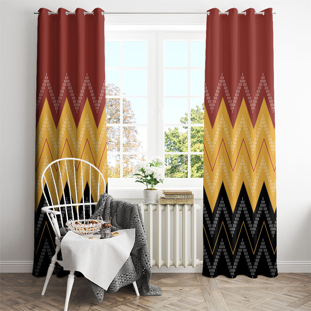 Kaokao Maori Tukutuku Inspired New Zealand Window Curtain