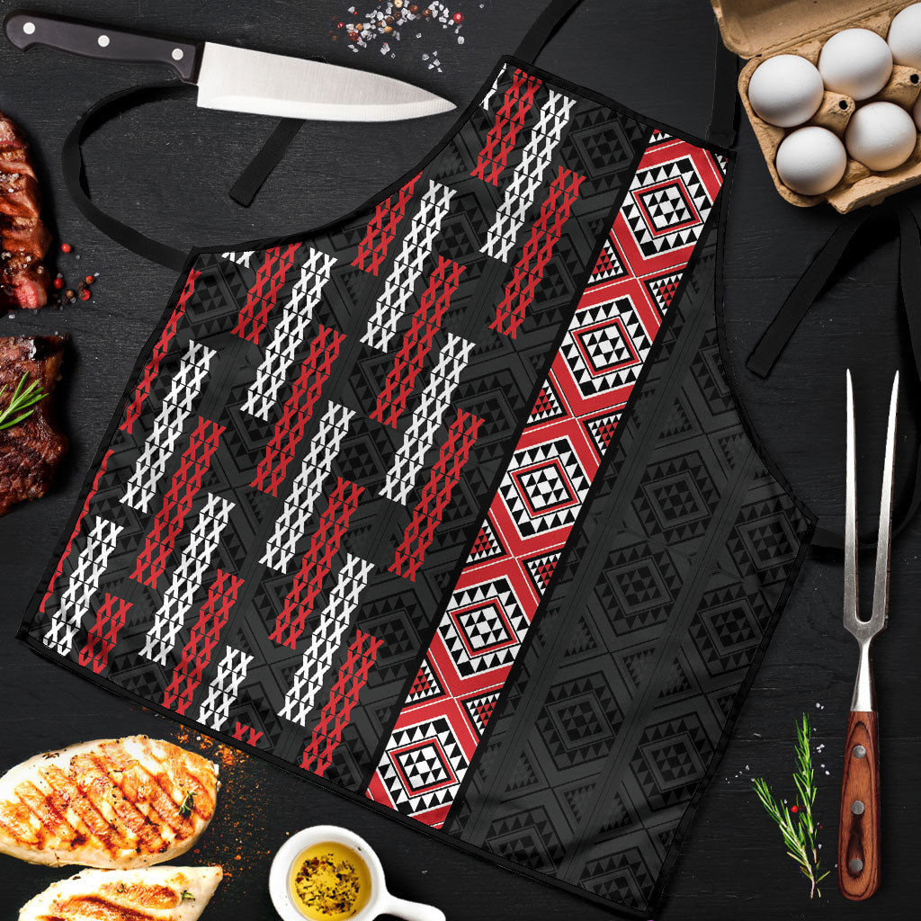 Roimata Toroa Maori Taniko Inspired New Zealand Apron
