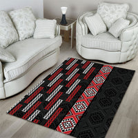 Roimata Toroa Maori Taniko Inspired New Zealand Area Rug