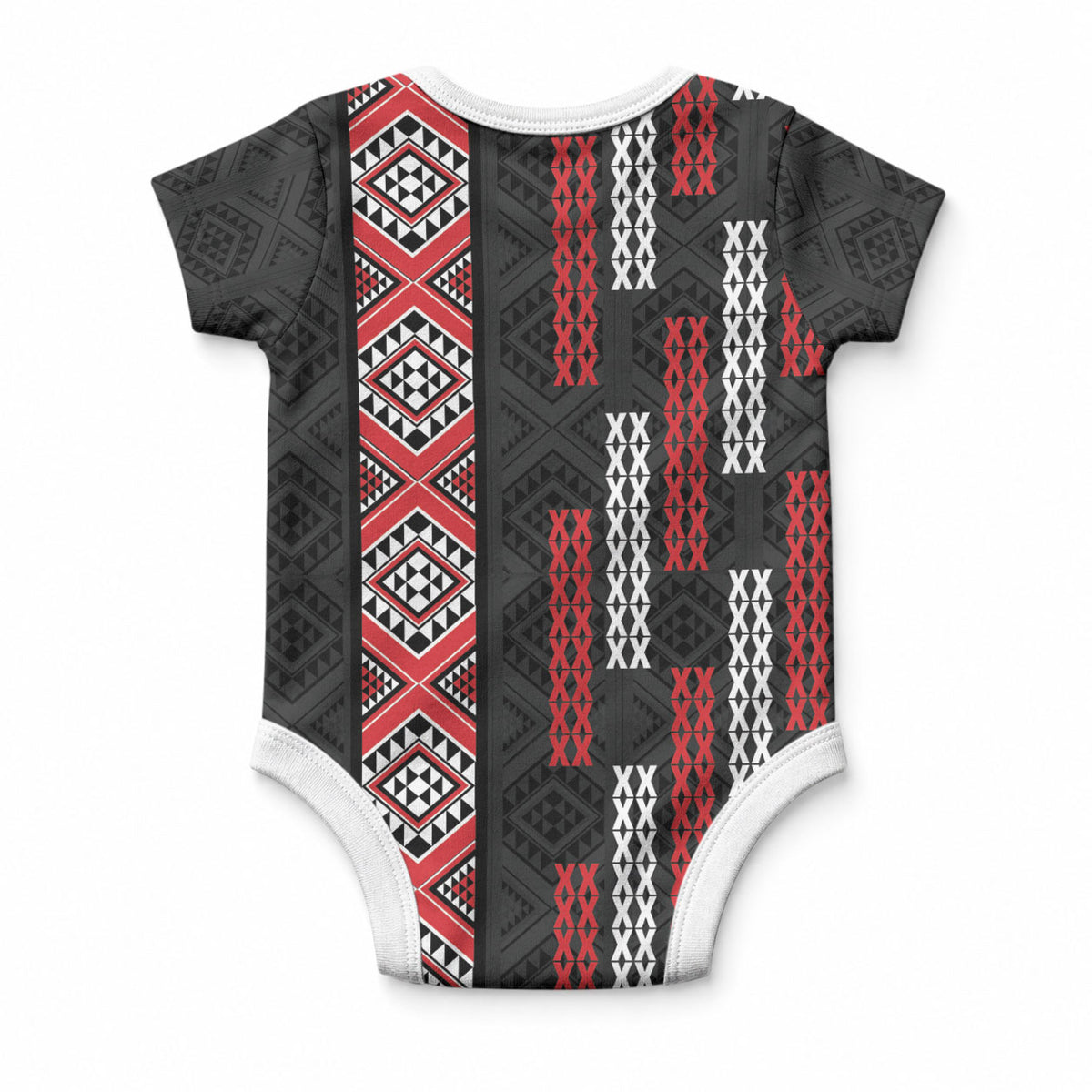 Roimata Toroa Maori Taniko Inspired New Zealand Baby Onesie