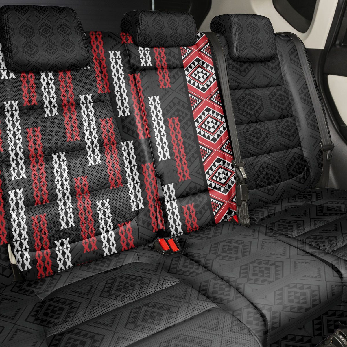 Roimata Toroa Maori Taniko Inspired New Zealand Back Car Seat Cover