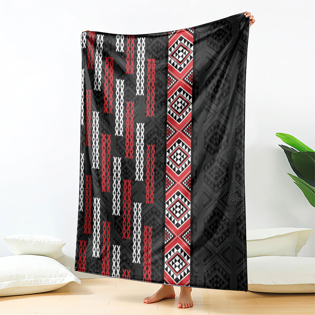 Roimata Toroa Maori Taniko Inspired New Zealand Blanket