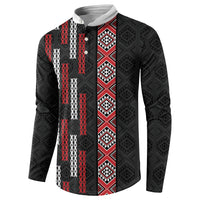 Roimata Toroa Maori Taniko Inspired New Zealand Button Sweatshirt
