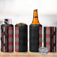 Roimata Toroa Maori Taniko Inspired New Zealand 4 in 1 Can Cooler Tumbler