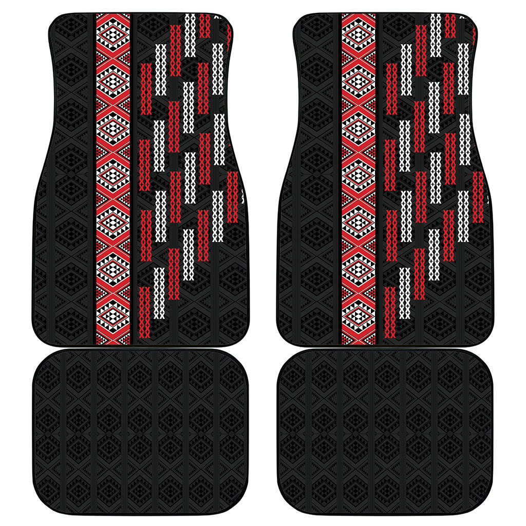 Roimata Toroa Maori Taniko Inspired New Zealand Car Mats