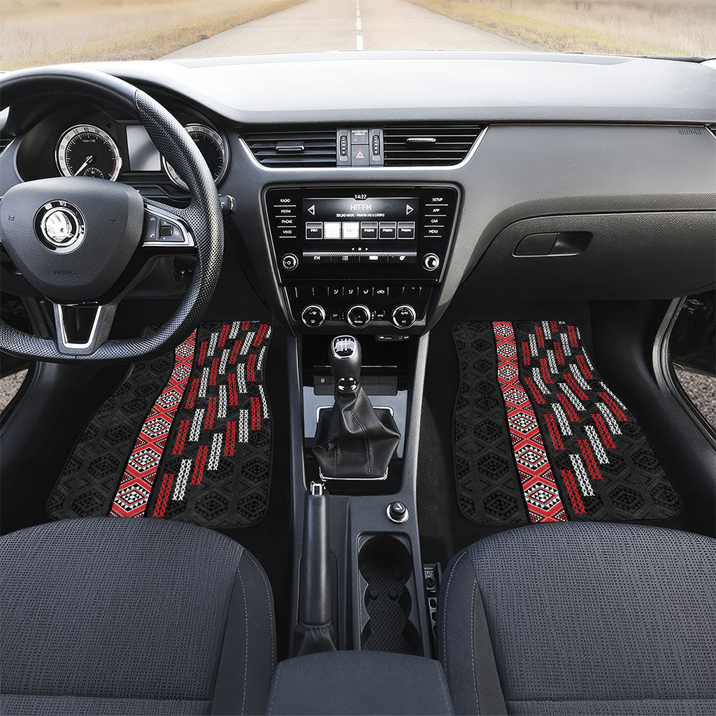 Roimata Toroa Maori Taniko Inspired New Zealand Car Mats