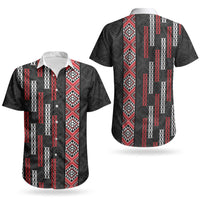 Roimata Toroa Maori Taniko Inspired New Zealand Couples Matching Off Shoulder Maxi Dress and Hawaiian Shirt