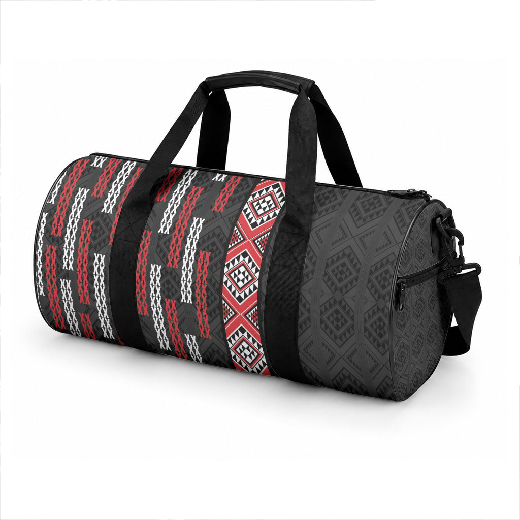 Roimata Toroa Maori Taniko Inspired New Zealand Duffle Bag