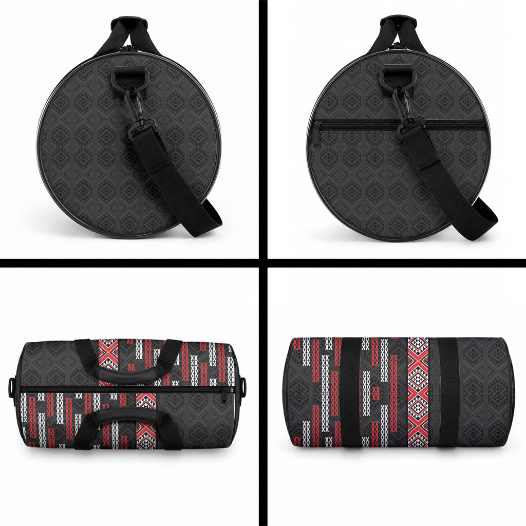 Roimata Toroa Maori Taniko Inspired New Zealand Duffle Bag