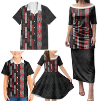 Roimata Toroa Maori Taniko Inspired New Zealand Family Matching Puletasi and Hawaiian Shirt