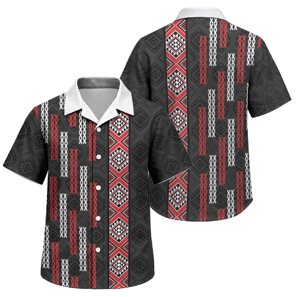 Roimata Toroa Maori Taniko Inspired New Zealand Family Matching Summer Maxi Dress and Hawaiian Shirt