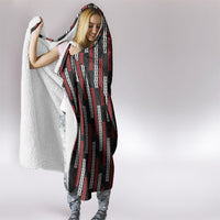 Roimata Toroa Maori Taniko Inspired New Zealand Hooded Blanket