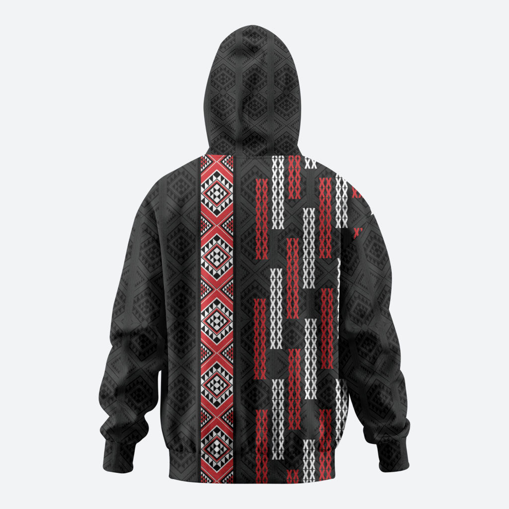 Roimata Toroa Maori Taniko Inspired New Zealand Hoodie
