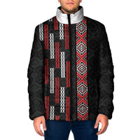 Roimata Toroa Maori Taniko Inspired New Zealand Padded Jacket