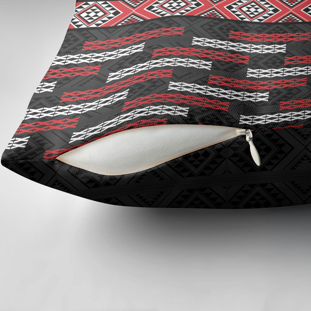 Roimata Toroa Maori Taniko Inspired New Zealand Pillow Cover