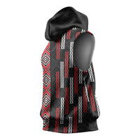 Roimata Toroa Maori Taniko Inspired New Zealand Sleeveless Hoodie