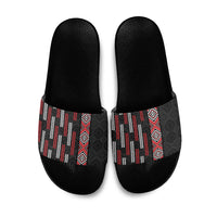 Roimata Toroa Maori Taniko Inspired New Zealand Slide Sandals