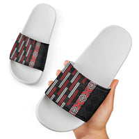 Roimata Toroa Maori Taniko Inspired New Zealand Slide Sandals