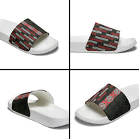 Roimata Toroa Maori Taniko Inspired New Zealand Slide Sandals