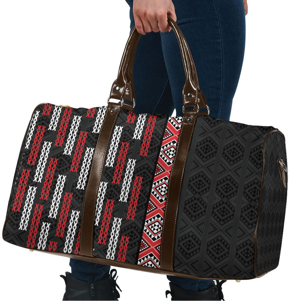 Roimata Toroa Maori Taniko Inspired New Zealand Travel Bag